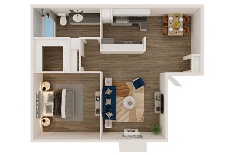 A22 Floor Plan at Helios, Dallas, TX